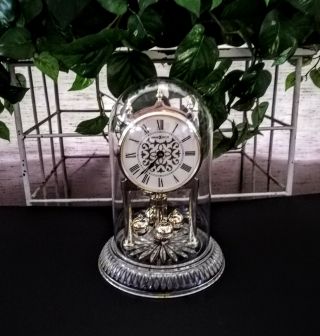 Vintage Howard Miller Pendulum Dome Anniversary Mantle Clock