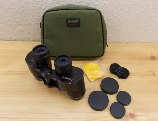 Vintage Leupold Model " Porro - I.  F.  " - 9x35 - Field 7.  3 Binoculars With Case