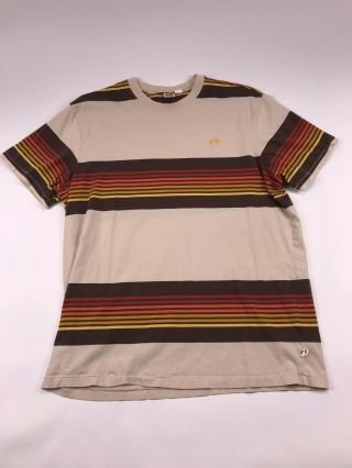 Vtg 70s 80s Hang Ten Classic Retro Striped T - Shirt Surf Skate Dogtown Sz L