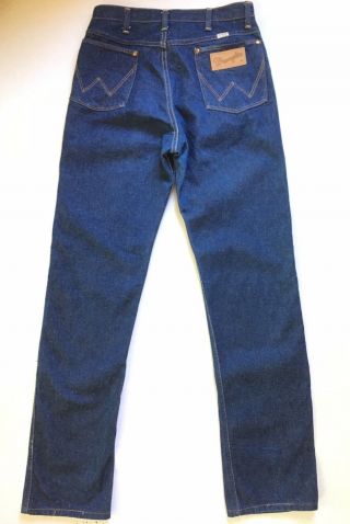 Vtg 60s USA Wrangler Cowboy Jeans Tag 34x36 Actual 30x34 Rope Logo No Blue Bell 8
