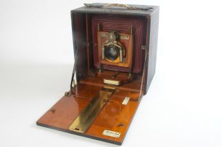 5x7 Long Focus Reversible Back Montauk Gennert Folding View Camera 1898 RARE 7