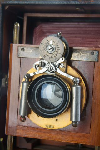 5x7 Long Focus Reversible Back Montauk Gennert Folding View Camera 1898 RARE 9