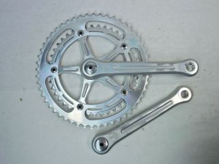 Vintage Campagnolo Nuovo Record 170mm Crankset 52/42 Chainrings 9/16 " Threading