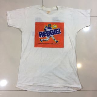 Rare Vintage Reggie Jackson 44 Reggie Bar 1980s Yankees 50/50 Shirt Large Sga