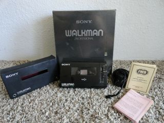 Vtg Sony Walkman Professional Stereo Cassette Recorder Model Wm - D6 Made In Japan