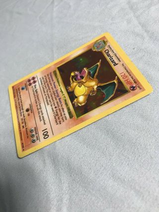 extremely rare pokemon trading card Charizard shadowless holo holographic 4/102 8