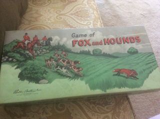 Parker Brothers 1948 - Vintage Game Of Fox And Hounds - Great Fun For The Family