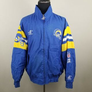 Vintage Embroidered Nfl Pro Line Logo Athletic St.  Louis Rams Jacket Men’s Xl