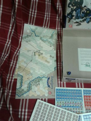 Rare unpunched Three Days of Gettysburg GMT civil war board game 2004 gift vtg 3