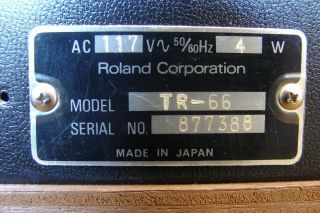 Vintage Roland Rhythm Arranger TR - 66 9