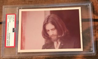 Rare George Harrison Vintage Photograph | Psa Dna Type I Snapshot | Beatles ‘76