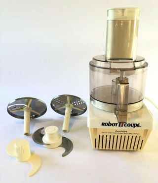Vintage Robot Coupe Rc2000 Food Processor W Accessories Professional Cuisinart