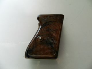 Walther Ppk Vintage Brown&black One Piece Grips With Screw