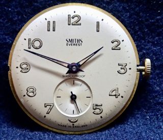 Smiths Everest Gents Vintage Wristwatch Movement Circa 1950`s