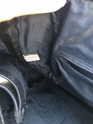 Frye Vintage Black Leather Backpack Lg Laptop Bag Travel Luggage School 7