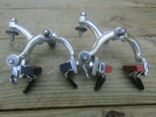 Vintage Campagnolo Nuovo - Record Brake Calipers,  Nutted,  Normal Reach,  Vgc