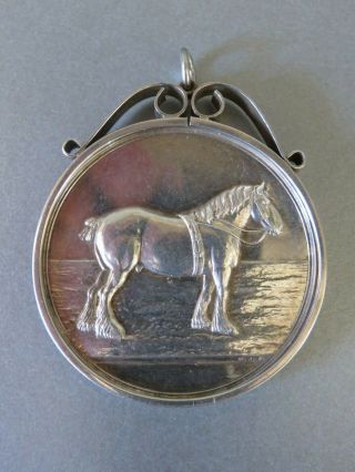 Vintage Silver Agricultural Pillings Show Farming Ploughing Medal Medallion 1929