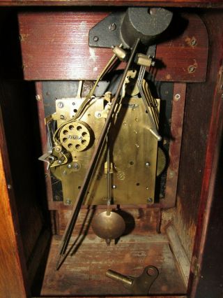 Antique Gustav Becker P18 Quarter Hour Chime Bracket Clock made in Germany,  8 - Day 7