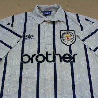 Manchester City 1993 1995 3rd Shirt ULTRA RARE Umbro Brother (XL) 2