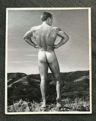 Vintage Male Nude By Bruce Of L.  A.  Rare 8 X 10 " 1960 