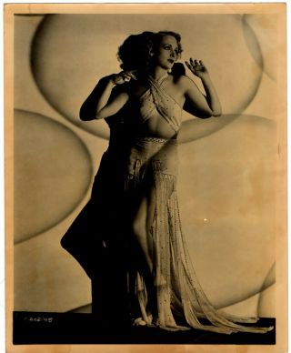 Vintage Press Photo Sexy Carole Lombard Remarkable Costume Art Deco