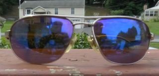 Vintage Revo Sunglasses 3007 003 Stealth Mirror Lens Made Italy 2.  375 " X 1.  50 "