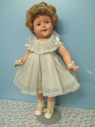 All Composition Vintage Shirley Temple Doll By Ideal