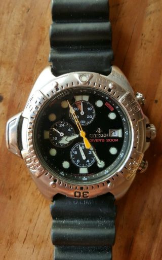 Vintage Citizen Promaster Aqualand 3740 - H15068 Chronograph Diver Watch