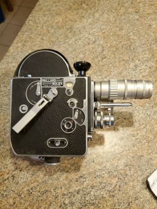 Vintage Paillard Bolex Movie Camera 16mm