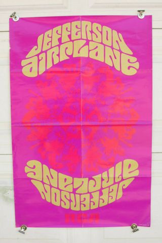 Vintage Jefferson Airplane Poster Rca Records Psych Psychedelic Rock Grace Slick
