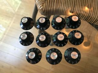 11x Gibson Witchhat Witch Hat Knobs Luthier Project Vintage Parts Sg Les Paul