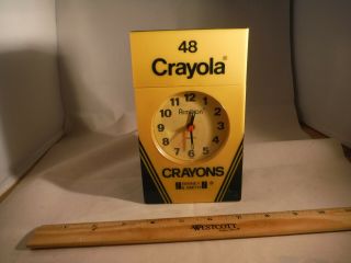 Vintage Armitron 1980s Crayola Crayon Moving/Lights Alarm Clock 2