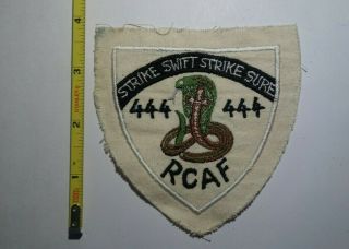 Extremely Rare Vietnam Era Rcaf No.  444 Fighter Squadron Patch.