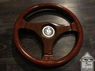 Vintage Sportline 315mm Wood Steering Wheel Jdm Nardi Momo