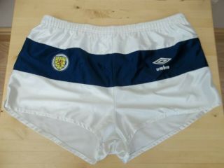 Vintage Scotland Umbro Shorts 1986 Size Mens 36 "