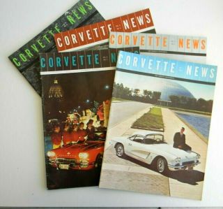 Vintage Corvette News Magazines 1961 - 62 (5) Vol.  5,  