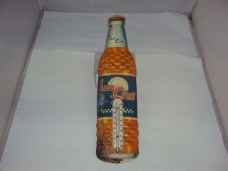 Vintage Sun Crest Die - Cut Soda Thermometer 16 " B - 688