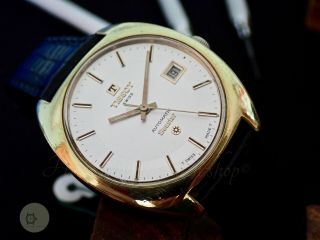 Mens Vintage Automatic Swiss Watch Tissot Seastar 21j Serviced 7842 1970