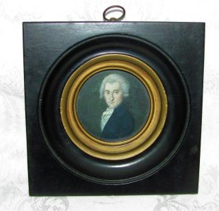 Antique Portrait Miniature Circa 1785