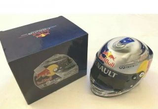 1:2 Scale Driver Mini Helmet Vettel Rare Red Bull Formula One