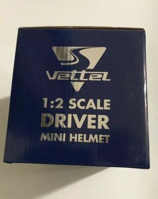 1:2 Scale Driver Mini Helmet Vettel Rare Red bull Formula One 3