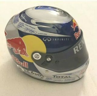 1:2 Scale Driver Mini Helmet Vettel Rare Red bull Formula One 4