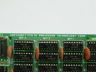 Processor Technology Vintage 1976 8K Static Ram Board S100 from Imsai 8080 2