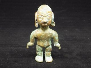 Pre - Columbian Copper Miniature Idol,  Chimu - Incan