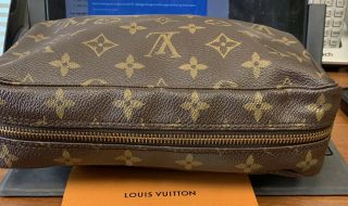 Louis Vuitton Vintage Trousse 23 Monogram Canvas Travel Toiletry Makeup Bag Auth 2