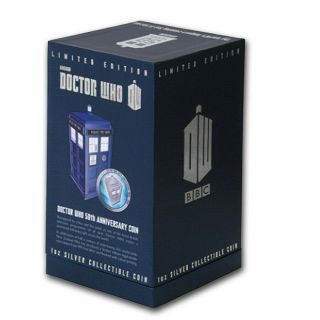 Niue - 2013 - 1 OZ Silver Proof Coin - Tardis Doctor Who 50th Anniversary Rare 2
