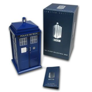 Niue - 2013 - 1 OZ Silver Proof Coin - Tardis Doctor Who 50th Anniversary Rare 4
