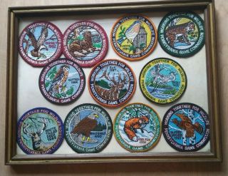 11 Pennsylvania Game Commission Together For Wildlife Patches 1982 - 1992