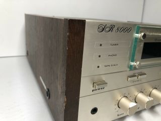 Vintage Marantz SR8000 Stereophonic Receiver 1979 Model Rare Glass Wooden 3