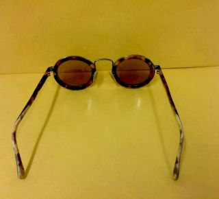 Vintage Giorgio Armani Sunglasses Frames Tortoise Shell & Flat Black Color 4